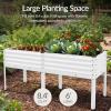image:imageBest Choice Products 72x24x30in Non Toxic Galvanized Raised Garden Bed Metal Elevated Planter Box Vegetable Garden 100 Non Toxic Materials  CharcoalWhite