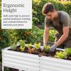 image:imageBest Choice Products 72x24x30in Non Toxic Galvanized Raised Garden Bed Metal Elevated Planter Box Vegetable Garden 100 Non Toxic Materials  CharcoalWhite