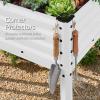 image:imageBest Choice Products 72x24x30in Non Toxic Galvanized Raised Garden Bed Metal Elevated Planter Box Vegetable Garden 100 Non Toxic Materials  CharcoalWhite