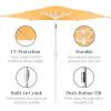 image:imageBest Choice Products 75ft Patio Umbrella White Pole Outdoor Market Umbrella with Push Button Tilt and Crank Lift Steel Pole Umbrella for Backyard Patio Garden Pool Outdoor Shade  Flamingo PinkMarigold Yellow