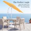 image:imageBest Choice Products 75ft Patio Umbrella White Pole Outdoor Market Umbrella with Push Button Tilt and Crank Lift Steel Pole Umbrella for Backyard Patio Garden Pool Outdoor Shade  Flamingo PinkMarigold Yellow