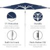 image:imageBest Choice Products 75ft Patio Umbrella White Pole Outdoor Market Umbrella with Push Button Tilt and Crank Lift Steel Pole Umbrella for Backyard Patio Garden Pool Outdoor Shade  Flamingo PinkNavy Blue