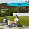 image:imageBest Choice Products Fillable Umbrella Base Stand Scallop Pattern Plastic Patio Umbrella Base Stand Pole Holder for Outdoor Lawn w 55lbs Weight Capacity 2 Adjustment Knobs  Black
