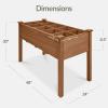 image:imageBest Choice Products Raised Herb Garden Bed Planter Box  Elevated Wooden Planter with 10 Grid Growing Compartments Drainage Holes Vegetable Flower Garden Box for Patio Balcony Backyard  NaturalAcorn