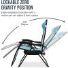 image:imageBest Choice Products Set of 2 Extra Wide Adjustable Steel Mesh Zero Gravity Lounge Chair Recliners wPillows and Cup Holder Trays  Peacock Blue StripesPeacock Blue Stripes