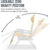 image:imageBest Choice Products Set of 2 Extra Wide Adjustable Steel Mesh Zero Gravity Lounge Chair Recliners wPillows and Cup Holder Trays  Peacock Blue StripesMarigold StripesWhite