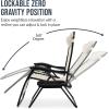 image:imageBest Choice Products Set of 2 Extra Wide Adjustable Steel Mesh Zero Gravity Lounge Chair Recliners wPillows and Cup Holder Trays  Peacock Blue StripesIvory