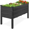image:imageBest Choice Products 48 x 24 x 30 Raised Garden Bed with Extra Deep 16 Depth Elevated Wood Planter Box Stand for Backyard Patio Balcony Natural Fir Wood  Acorn BrownBlack