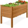 image:imageBest Choice Products 48 x 24 x 30 Raised Garden Bed with Extra Deep 16 Depth Elevated Wood Planter Box Stand for Backyard Patio Balcony Natural Fir Wood  Acorn BrownAcorn Brown