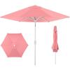 image:imageBest Choice Products 75ft Patio Umbrella White Pole Outdoor Market Umbrella with Push Button Tilt and Crank Lift Steel Pole Umbrella for Backyard Patio Garden Pool Outdoor Shade  Flamingo PinkFlamingo Pink