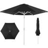 image:imageBest Choice Products 75ft Patio Umbrella White Pole Outdoor Market Umbrella with Push Button Tilt and Crank Lift Steel Pole Umbrella for Backyard Patio Garden Pool Outdoor Shade  Flamingo PinkBlack