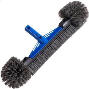 image:imageBest Choice Products 20 Pool Brush with 9 ft Aluminum Pole  HeavyDuty Swimming Pool Wall amp Floor Cleaning SetPool Brush Only