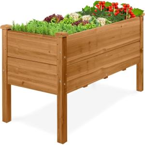 image:imageBest Choice Products 48 x 24 x 30 Raised Garden Bed with Extra Deep 16 Depth Elevated Wood Planter Box Stand for Backyard Patio Balcony Natural Fir Wood  Acorn BrownAcorn Brown