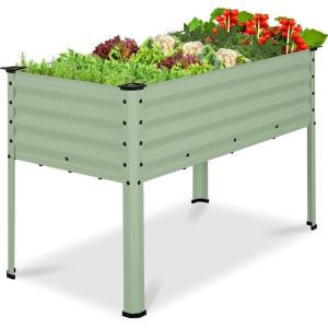 image:imageBest Choice Products 72x24x30in Non Toxic Galvanized Raised Garden Bed Metal Elevated Planter Box Vegetable Garden 100 Non Toxic Materials  CharcoalSage Green