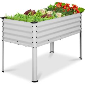 image:imageBest Choice Products 72x24x30in Non Toxic Galvanized Raised Garden Bed Metal Elevated Planter Box Vegetable Garden 100 Non Toxic Materials  CharcoalSilver