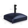 image:imageBest Choice Products 123lb Capacity Fillable Mobile Umbrella Base Heavy Duty Market Stand for Patio Deck Poolside w 4 Wheels 2 Locks 2 Knobs WindResistant Design  WhiteNavy Blue