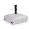 image:imageBest Choice Products 123lb Capacity Fillable Mobile Umbrella Base Heavy Duty Market Stand for Patio Deck Poolside w 4 Wheels 2 Locks 2 Knobs WindResistant Design  WhiteGray