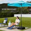 image:imageBest Choice Products 123lb Capacity Fillable Mobile Umbrella Base Heavy Duty Market Stand for Patio Deck Poolside w 4 Wheels 2 Locks 2 Knobs WindResistant Design  WhiteBlack