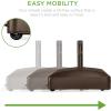 image:imageBest Choice Products 123lb Capacity Fillable Mobile Umbrella Base Heavy Duty Market Stand for Patio Deck Poolside w 4 Wheels 2 Locks 2 Knobs WindResistant Design  WhiteBronze