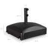 image:imageBest Choice Products 123lb Capacity Fillable Mobile Umbrella Base Heavy Duty Market Stand for Patio Deck Poolside w 4 Wheels 2 Locks 2 Knobs WindResistant Design  WhiteBlack