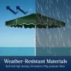image:imageBest Choice Products 75ft Patio Market Umbrella with Wavy Trim UVFadeResistant 210g Canopy Crank amp Tilt Wind Vent HeavyDuty Frame  WhiteGreen
