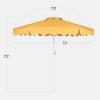 image:imageBest Choice Products 75ft Patio Market Umbrella with Wavy Trim UVFadeResistant 210g Canopy Crank amp Tilt Wind Vent HeavyDuty Frame  WhiteMarigold