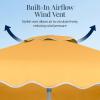 image:imageBest Choice Products 75ft Patio Market Umbrella with Wavy Trim UVFadeResistant 210g Canopy Crank amp Tilt Wind Vent HeavyDuty Frame  WhiteMarigold