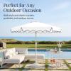 image:imageBest Choice Products 75ft Patio Market Umbrella with Wavy Trim UVFadeResistant 210g Canopy Crank amp Tilt Wind Vent HeavyDuty Frame  WhiteWhite