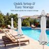 image:imageBest Choice Products 75ft Patio Market Umbrella with Wavy Trim UVFadeResistant 210g Canopy Crank amp Tilt Wind Vent HeavyDuty Frame  WhiteWhite