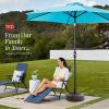 image:imageBest Choice Products Fillable Umbrella Base Stand Pyramid Design Plastic Patio Umbrella Base Stand Pole Holder for Outdoor Lawn w 55lbs Weight Capacity Adjustment Knob  BrownBrown Dome