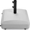 image:imageBest Choice Products 123lb Capacity Fillable Mobile Umbrella Base Heavy Duty Market Stand for Patio Deck Poolside w 4 Wheels 2 Locks 2 Knobs WindResistant Design  WhiteGray