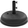 image:imageBest Choice Products Fillable Umbrella Base Stand Pyramid Design Plastic Patio Umbrella Base Stand Pole Holder for Outdoor Lawn w 55lbs Weight Capacity Adjustment Knob  BrownBlack Dome