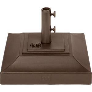 image:imageBest Choice Products Fillable Umbrella Base Stand Pyramid Design Plastic Patio Umbrella Base Stand Pole Holder for Outdoor Lawn w 55lbs Weight Capacity Adjustment Knob  BrownBrown Pyramid