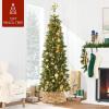 image:imageBest Choice Products 24in Christmas Tree Collar Woven Hyacinth 3Piece Holiday Rattan Tree Skirt Accessory for Home wCord CutOut  Transparent WhiteNatural  Basket Weave