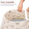 image:imageBest Choice Products 24in Christmas Tree Collar Woven Hyacinth 3Piece Holiday Rattan Tree Skirt Accessory for Home wCord CutOut  Transparent WhiteTransparent White  Basket Weave