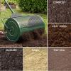 image:imageBest Choice Products Compost Spreader 24 Wide Heavy Duty Steel Lawn amp Peat Moss Spreader Adjustable TShaped Handle  Top Soil Sand Manure Mulch Top Dressing Lawn and Garden Spreader