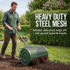 image:imageBest Choice Products Compost Spreader 24 Wide Heavy Duty Steel Lawn amp Peat Moss Spreader Adjustable TShaped Handle  Top Soil Sand Manure Mulch Top Dressing Lawn and Garden Spreader