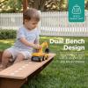 image:imageBest Choice Products Sandbox with Canopy Extra Large Wooden Kids Sand Box with Cover Water Table amp Sink Chalkboard Bench Seating w 110 lb Capacity Outdoor Backyard Playset  BeigeBeige