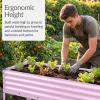 image:imageBest Choice Products 48x24x30in Galvanized Raised Garden Bed Metal Elevated Planter Box Vegetable Garden for Backyard Patio Balcony 100 Non Toxic Materials  Dark Brown Wood GrainPink