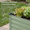 image:imageBest Choice Products 48x24x30in Galvanized Raised Garden Bed Metal Elevated Planter Box Vegetable Garden for Backyard Patio Balcony 100 Non Toxic Materials  Dark Brown Wood GrainSage Green