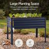 image:imageBest Choice Products 48x24x30in Galvanized Raised Garden Bed Metal Elevated Planter Box Vegetable Garden for Backyard Patio Balcony 100 Non Toxic Materials  Dark Brown Wood GrainNavy Blue