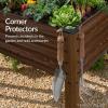 image:imageBest Choice Products 48x24x30in Galvanized Raised Garden Bed Metal Elevated Planter Box Vegetable Garden for Backyard Patio Balcony 100 Non Toxic Materials  Dark Brown Wood GrainDark Brown Wood Grain