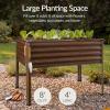 image:imageBest Choice Products 48x24x30in Galvanized Raised Garden Bed Metal Elevated Planter Box Vegetable Garden for Backyard Patio Balcony 100 Non Toxic Materials  Dark Brown Wood GrainDark Brown Wood Grain