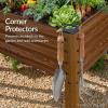 image:imageBest Choice Products 48x24x30in Galvanized Raised Garden Bed Metal Elevated Planter Box Vegetable Garden for Backyard Patio Balcony 100 Non Toxic Materials  Dark Brown Wood GrainWood Grain