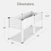 image:imageBest Choice Products 48x24x30in Galvanized Raised Garden Bed Metal Elevated Planter Box Vegetable Garden for Backyard Patio Balcony 100 Non Toxic Materials  Dark Brown Wood GrainWhite