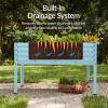 image:imageBest Choice Products 48x24x30in Galvanized Raised Garden Bed Metal Elevated Planter Box Vegetable Garden for Backyard Patio Balcony 100 Non Toxic Materials  Dark Brown Wood GrainMist Blue