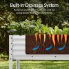 image:imageBest Choice Products 48x24x30in Galvanized Raised Garden Bed Metal Elevated Planter Box Vegetable Garden for Backyard Patio Balcony 100 Non Toxic Materials  Dark Brown Wood GrainSilver