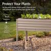 image:imageBest Choice Products 48x24x30in Galvanized Raised Garden Bed Metal Elevated Planter Box Vegetable Garden for Backyard Patio Balcony 100 Non Toxic Materials  Dark Brown Wood GrainTaupe