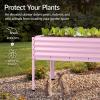 image:imageBest Choice Products 48x24x30in Galvanized Raised Garden Bed Metal Elevated Planter Box Vegetable Garden for Backyard Patio Balcony 100 Non Toxic Materials  Dark Brown Wood GrainPink