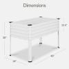 image:imageBest Choice Products 48x24x30in Galvanized Raised Garden Bed Metal Elevated Planter Box Vegetable Garden for Backyard Patio Balcony 100 Non Toxic Materials  Dark Brown Wood GrainWhite